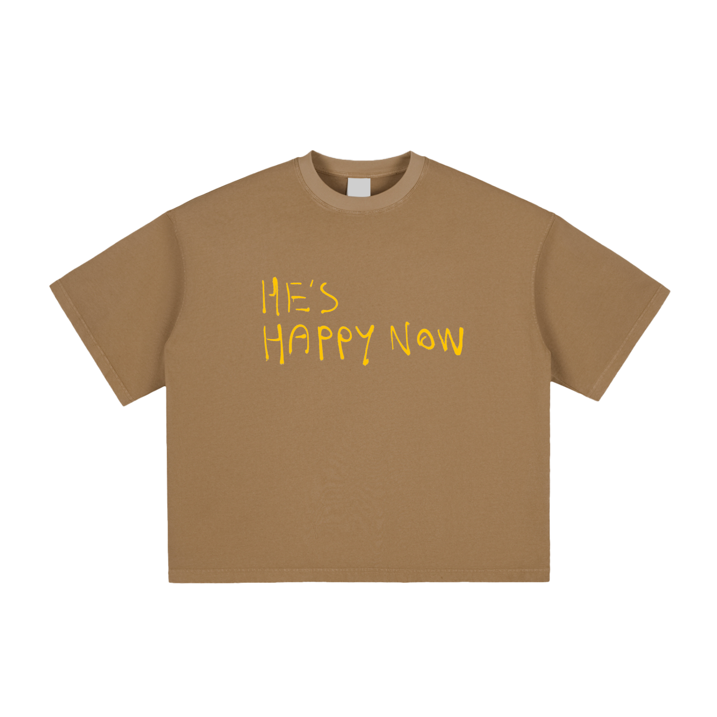 HE'S HAPPY NOW